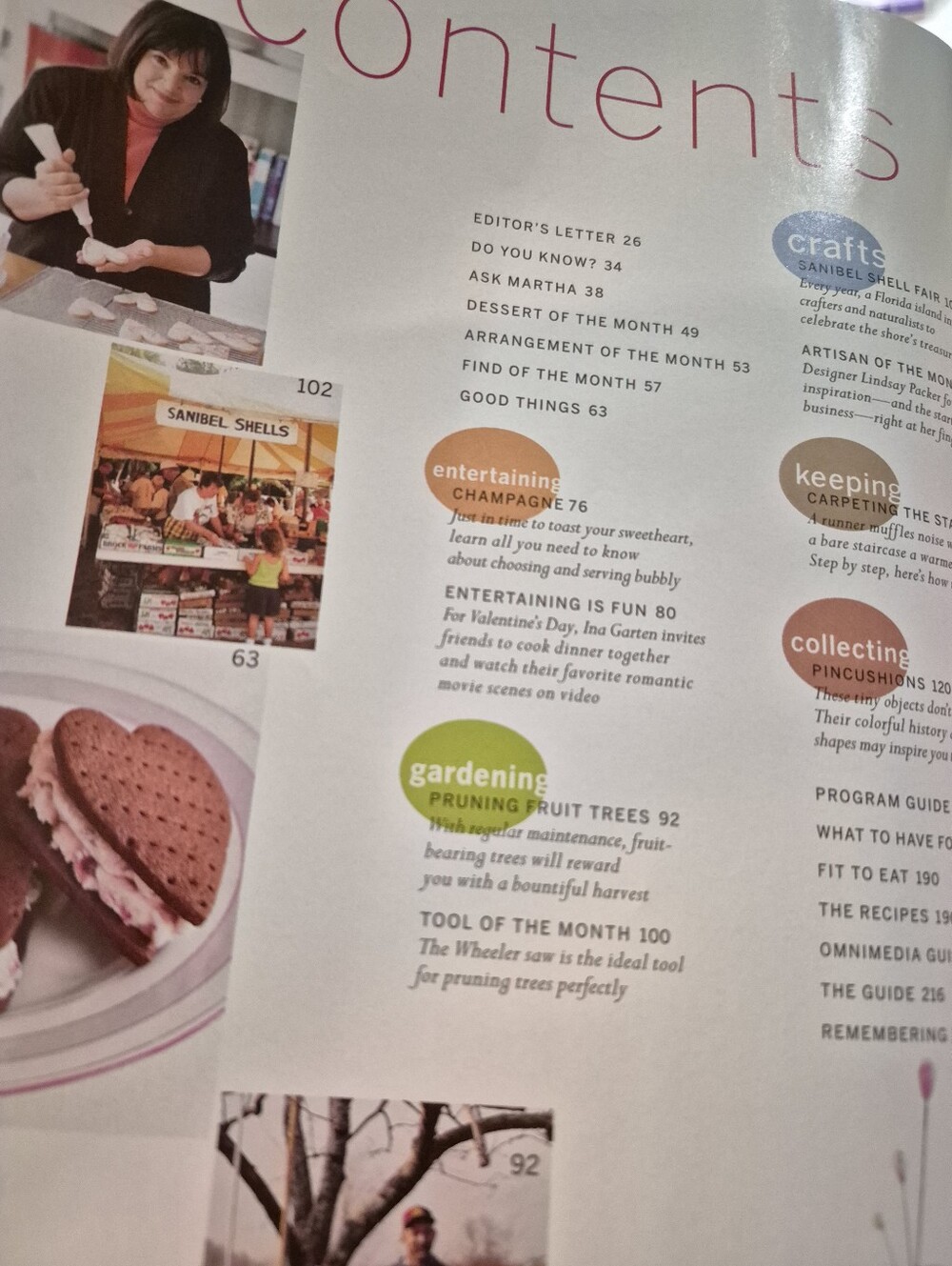 Martha Stewart Living Magazine. February 2001 - Picture 3 of 6